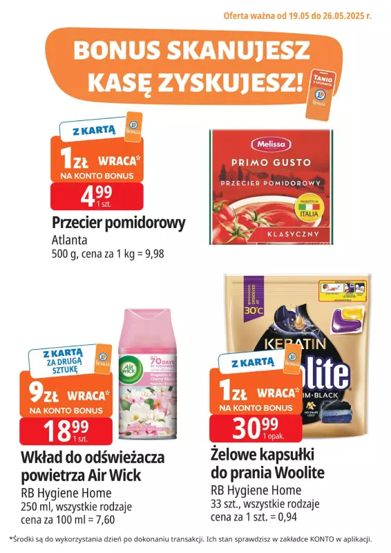 Leclerc - gazetka promocyjna Oferta E.Leclerc I Bonus skanujesz, kasę zyskujesz od poniedziałku 19.05 do poniedziałku 26.05 - strona 4