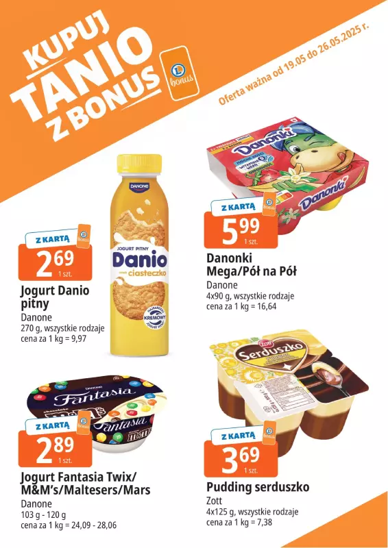Leclerc - gazetka promocyjna Oferta E.Leclerc I Bonus skanujesz, kasę zyskujesz od poniedziałku 19.05 do poniedziałku 26.05 - strona 5