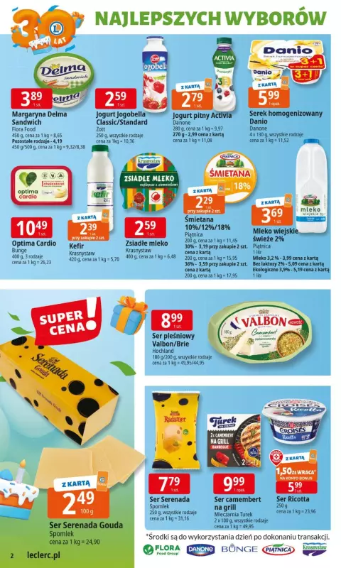 Leclerc - gazetka promocyjna Oferta E.Leclerc I 30 lat najlepszych wyborów   - strona 2