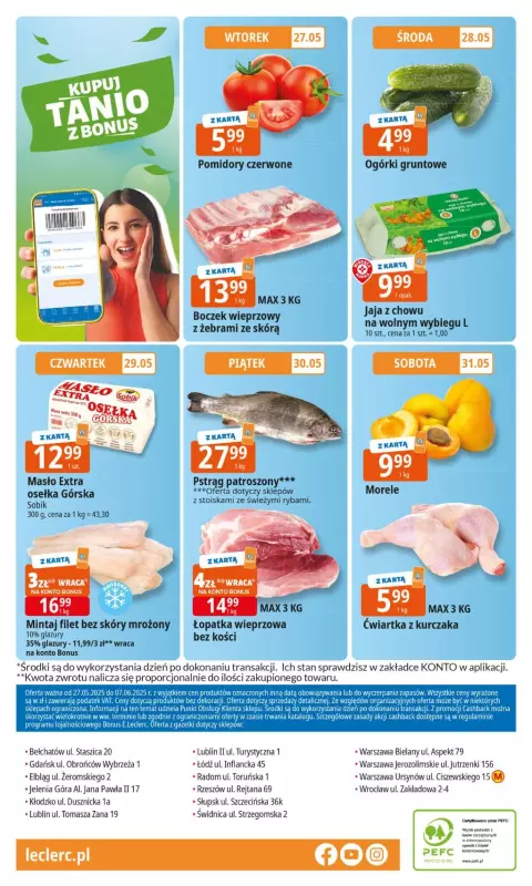 Leclerc - gazetka promocyjna Oferta E.Leclerc I 30 lat najlepszych wyborów od wtorku 27.05 do soboty 07.06 - strona 24