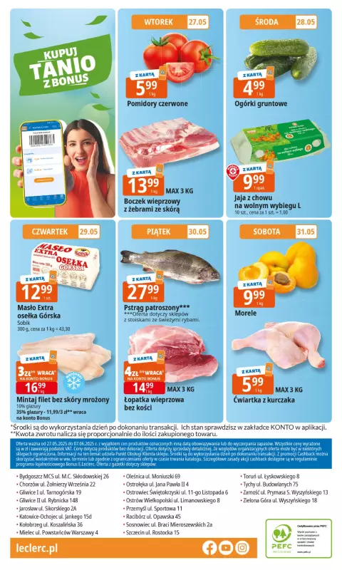 Leclerc - gazetka promocyjna Oferta E.Leclerc I 30 lat najlepszych wyborów od wtorku 27.05 do soboty 07.06 - strona 20