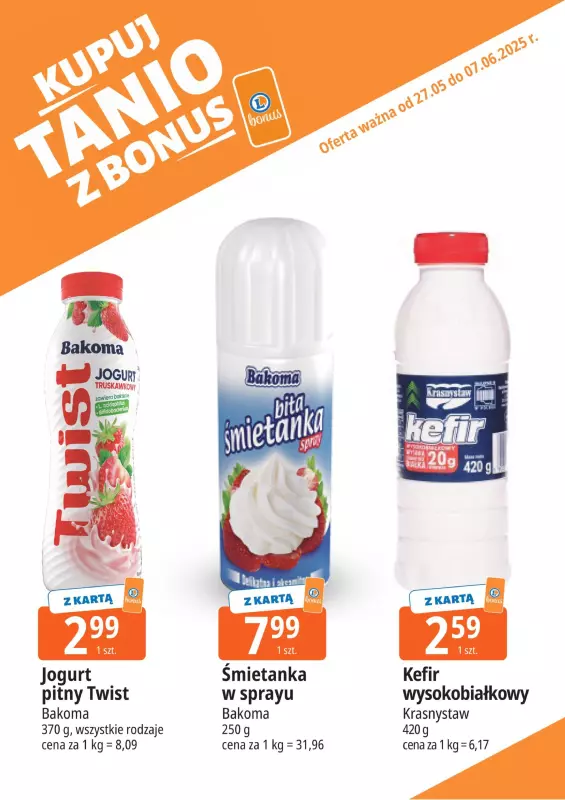 Leclerc - gazetka promocyjna Oferta E.Leclerc I Bonus skanujesz, kasę zyskujesz od wtorku 27.05 do soboty 07.06 - strona 8
