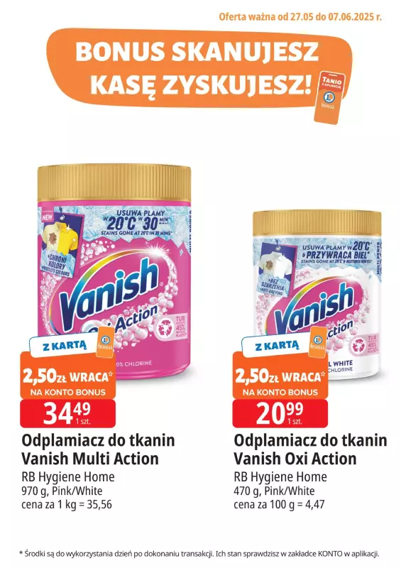 Leclerc - gazetka promocyjna Oferta E.Leclerc I Bonus skanujesz, kasę zyskujesz od wtorku 27.05 do soboty 07.06 - strona 5