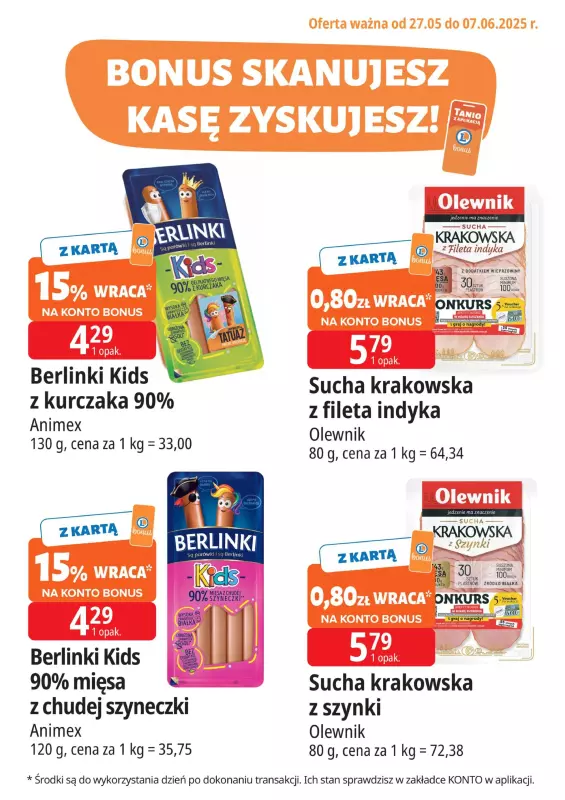 Leclerc - gazetka promocyjna Oferta E.Leclerc I Bonus skanujesz, kasę zyskujesz   - strona 3