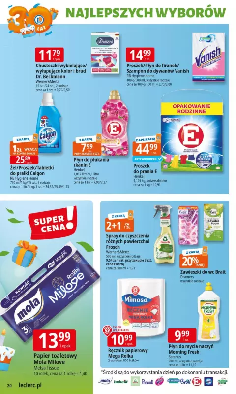 Leclerc - gazetka promocyjna Oferta E.Leclerc I 30 lat najlepszych wyborów od poniedziałku 02.06 do poniedziałku 09.06 - strona 19