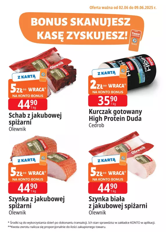 Leclerc - gazetka promocyjna Oferta E.Leclerc I Bonus skanujesz, kasę zyskujesz  