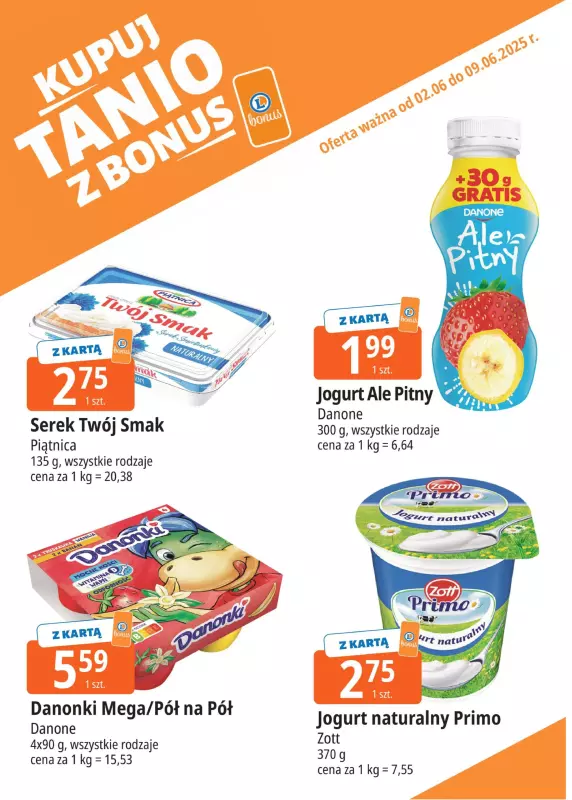 Leclerc - gazetka promocyjna Oferta E.Leclerc I Bonus skanujesz, kasę zyskujesz od poniedziałku 02.06 do poniedziałku 09.06 - strona 4
