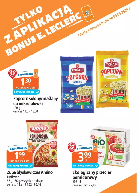 Leclerc - gazetka promocyjna Oferta E.Leclerc I Bonus skanujesz, kasę zyskujesz od poniedziałku 02.06 do poniedziałku 09.06 - strona 8