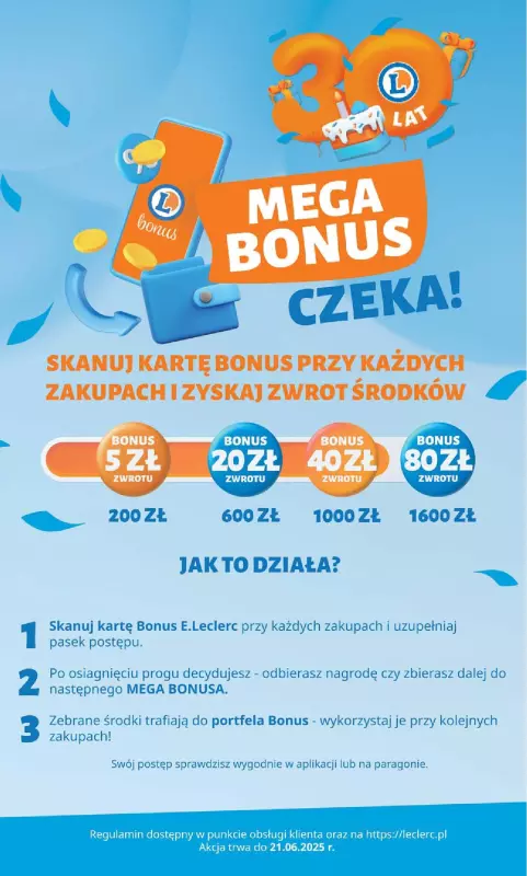 Leclerc - gazetka promocyjna Oferta E.Leclerc I 30 lat najlepszych wyborów   - strona 2