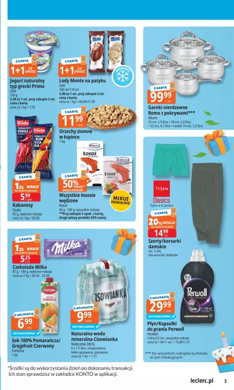 Leclerc - gazetka promocyjna Oferta E.Leclerc I 30 lat najlepszych wyborów   - strona 3