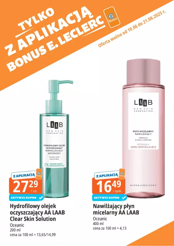 Leclerc - gazetka promocyjna Oferta E.Leclerc I Bonus skanujesz, kasę zyskujesz od wtorku 10.06 do soboty 21.06 - strona 15