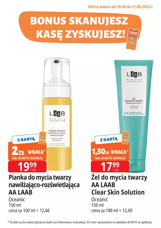 Leclerc - gazetka promocyjna Oferta E.Leclerc I Bonus skanujesz, kasę zyskujesz od wtorku 10.06 do soboty 21.06 - strona 4