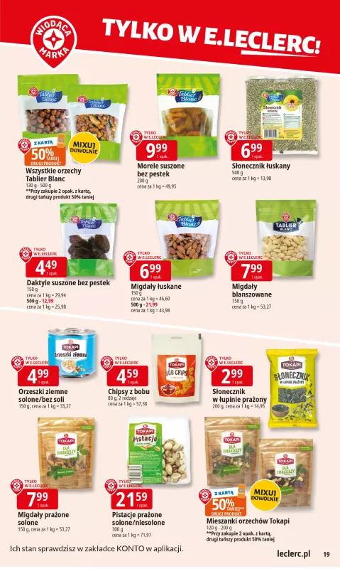 Leclerc - gazetka promocyjna Oferta E.Leclerc I Tanio to tu! od poniedziałku 16.06 do poniedziałku 23.06 - strona 19
