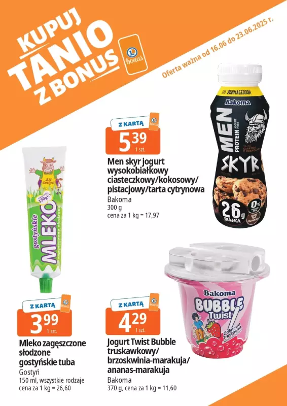 Leclerc - gazetka promocyjna Oferta E.Leclerc I Bonus skanujesz, kasę zyskujesz od poniedziałku 16.06 do poniedziałku 23.06 - strona 9