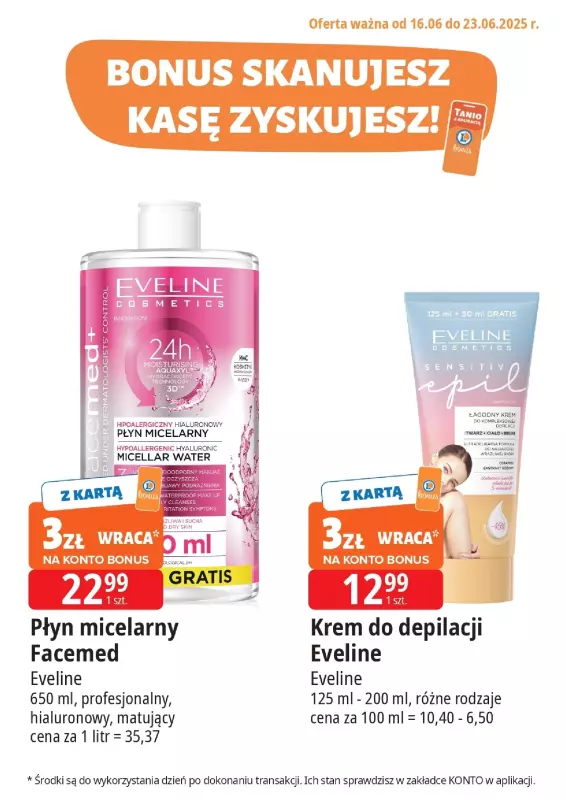 Leclerc - gazetka promocyjna Oferta E.Leclerc I Bonus skanujesz, kasę zyskujesz od poniedziałku 16.06 do poniedziałku 23.06 - strona 6