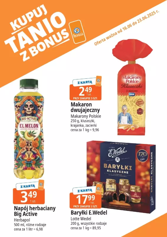 Leclerc - gazetka promocyjna Oferta E.Leclerc I Bonus skanujesz, kasę zyskujesz od poniedziałku 16.06 do poniedziałku 23.06 - strona 13