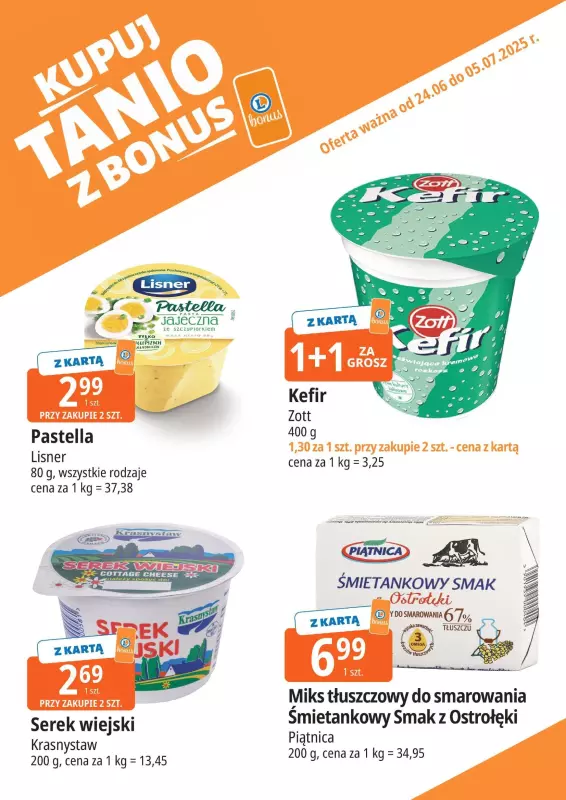 Leclerc - gazetka promocyjna Oferta E.Leclerc I Bonus skanujesz, kasę zyskujesz od wtorku 24.06 do niedzieli 29.06 - strona 5