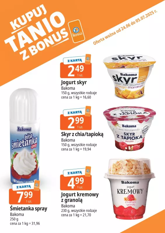 Leclerc - gazetka promocyjna Oferta E.Leclerc I Bonus skanujesz, kasę zyskujesz od wtorku 24.06 do niedzieli 29.06 - strona 4