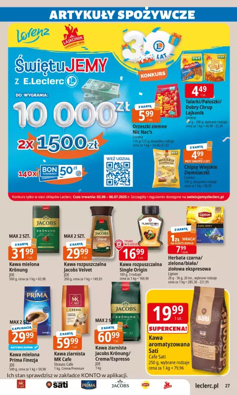 Leclerc - gazetka promocyjna Oferta E.Leclerc I Wybór w dobrej cenie od wtorku 24.06 do soboty 05.07 - strona 27