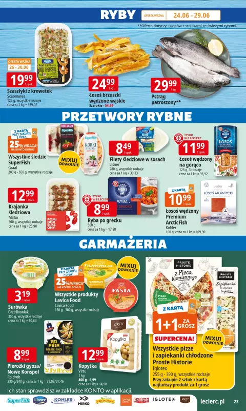 Leclerc - gazetka promocyjna Oferta E.Leclerc I Wybór w dobrej cenie od wtorku 24.06 do soboty 05.07 - strona 23