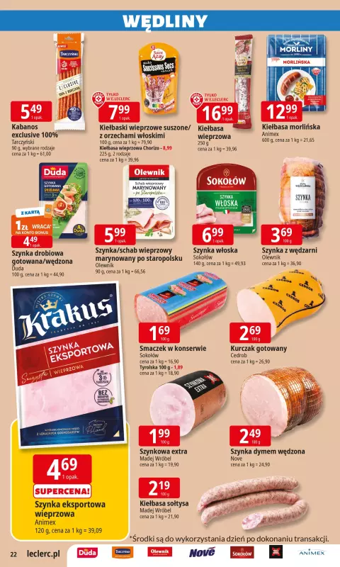 Leclerc - gazetka promocyjna Oferta E.Leclerc I Wybór w dobrej cenie od wtorku 24.06 do soboty 05.07 - strona 22