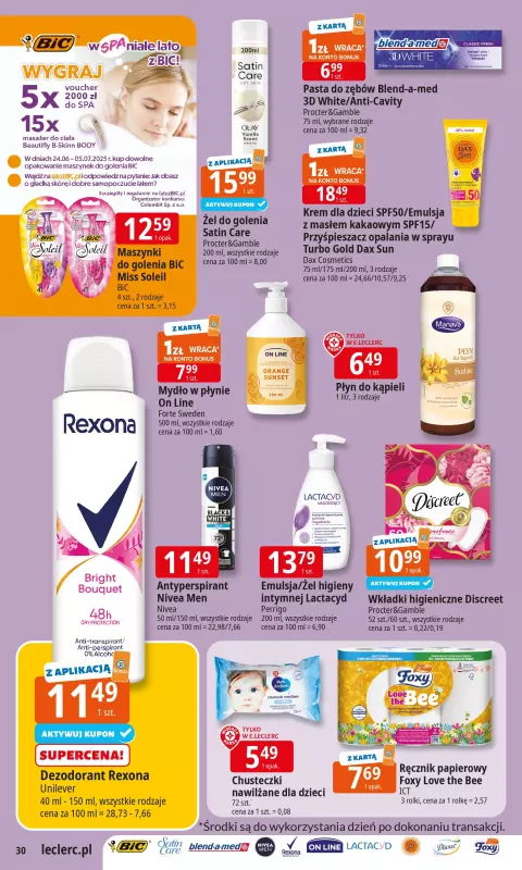 Leclerc - gazetka promocyjna Oferta E.Leclerc I Wybór w dobrej cenie od wtorku 24.06 do soboty 05.07 - strona 30