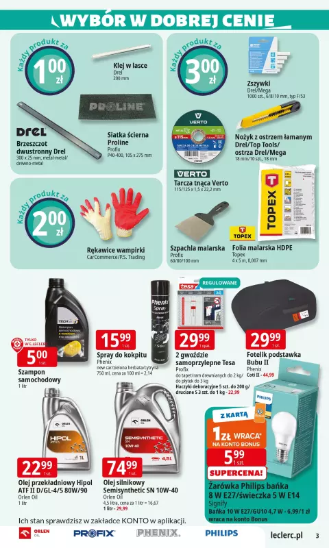 Leclerc - gazetka promocyjna Oferta E.Leclerc I Wybór w dobrej cenie od wtorku 24.06 do soboty 05.07 - strona 3