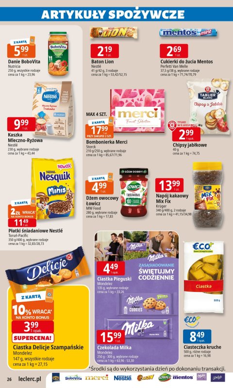 Leclerc - gazetka promocyjna Oferta E.Leclerc I Wybór w dobrej cenie od wtorku 24.06 do soboty 05.07 - strona 26