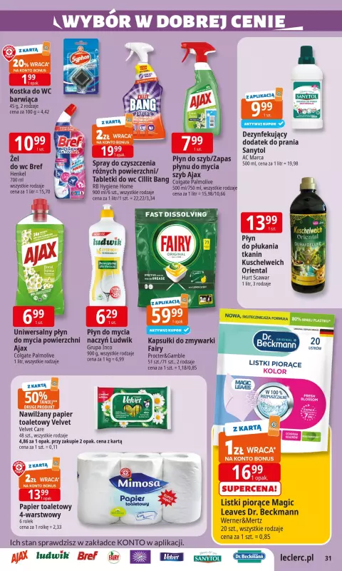 Leclerc - gazetka promocyjna Oferta E.Leclerc I Wybór w dobrej cenie od wtorku 24.06 do soboty 05.07 - strona 31