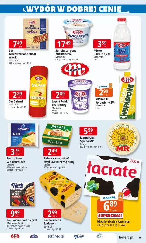 Leclerc - gazetka promocyjna Oferta E.Leclerc I Wybór w dobrej cenie od wtorku 24.06 do soboty 05.07 - strona 19