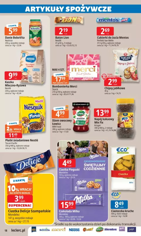 Leclerc - gazetka promocyjna Oferta E.Leclerc I Wybór w dobrej cenie od wtorku 24.06 do soboty 05.07 - strona 18