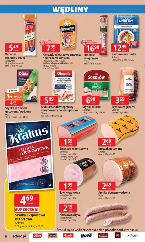 Leclerc - gazetka promocyjna Oferta E.Leclerc I Wybór w dobrej cenie od wtorku 24.06 do soboty 05.07 - strona 16