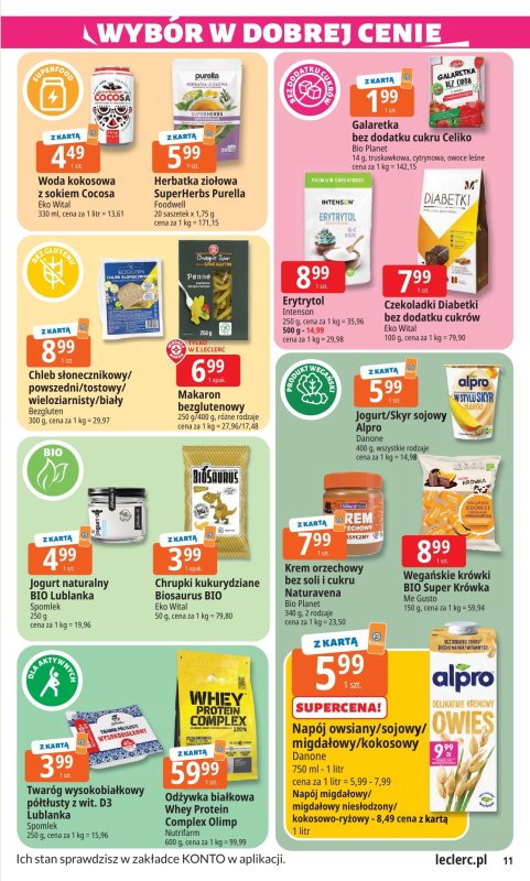 Leclerc - gazetka promocyjna Oferta E.Leclerc I Wybór w dobrej cenie od wtorku 24.06 do soboty 05.07 - strona 11