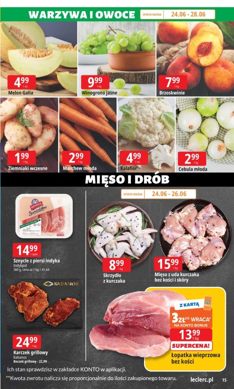 Leclerc - gazetka promocyjna Oferta E.Leclerc I Wybór w dobrej cenie od wtorku 24.06 do soboty 05.07 - strona 15