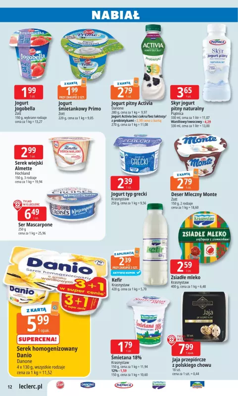 Leclerc - gazetka promocyjna Oferta E.Leclerc I Wybór w dobrej cenie od wtorku 24.06 do soboty 05.07 - strona 12