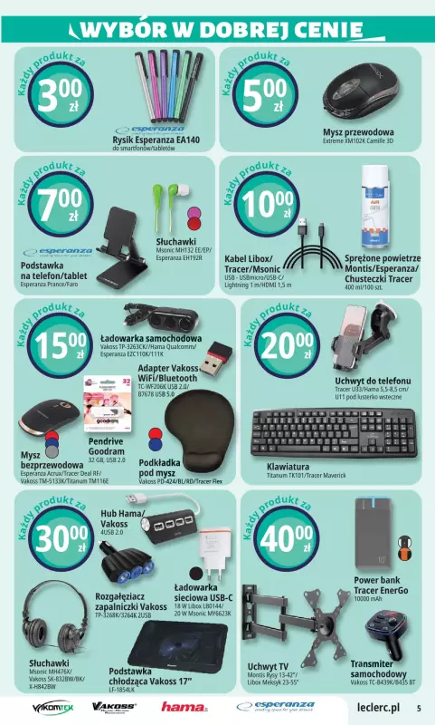 Leclerc - gazetka promocyjna Oferta E.Leclerc I Wybór w dobrej cenie od wtorku 24.06 do soboty 05.07 - strona 5