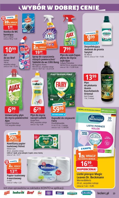 Leclerc - gazetka promocyjna Oferta E.Leclerc I Wybór w dobrej cenie od wtorku 24.06 do soboty 05.07 - strona 23
