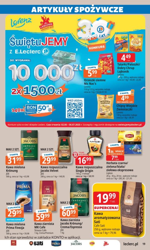 Leclerc - gazetka promocyjna Oferta E.Leclerc I Wybór w dobrej cenie od wtorku 24.06 do soboty 05.07 - strona 19