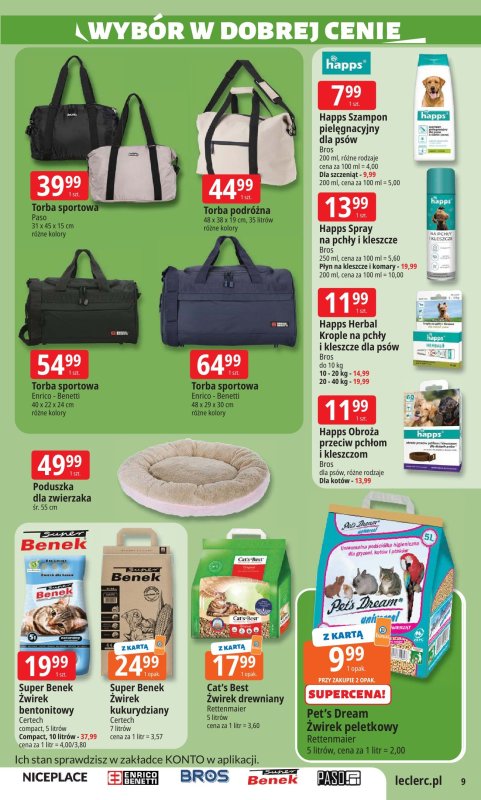 Leclerc - gazetka promocyjna Oferta E.Leclerc I Wybór w dobrej cenie od wtorku 24.06 do soboty 05.07 - strona 9