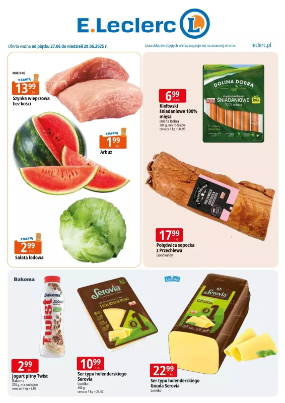 Leclerc - gazetka promocyjna Oferta E.Leclerc  