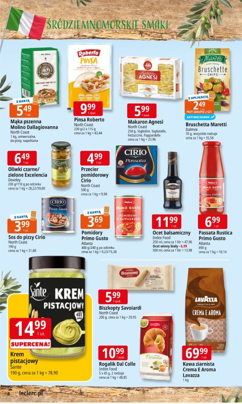 Leclerc - gazetka promocyjna Oferta E.Leclerc I Śródziemnomorskie smaki od poniedziałku 30.06 do poniedziałku 07.07 - strona 4
