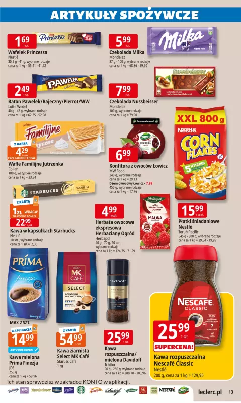 Leclerc - gazetka promocyjna Oferta E.Leclerc I Śródziemnomorskie smaki od poniedziałku 30.06 do poniedziałku 07.07 - strona 13