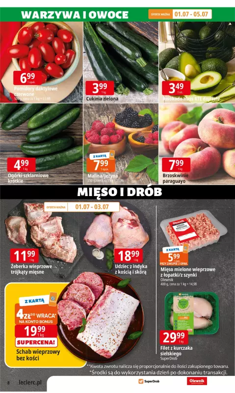 Leclerc - gazetka promocyjna Oferta E.Leclerc I Śródziemnomorskie smaki od poniedziałku 30.06 do poniedziałku 07.07 - strona 8