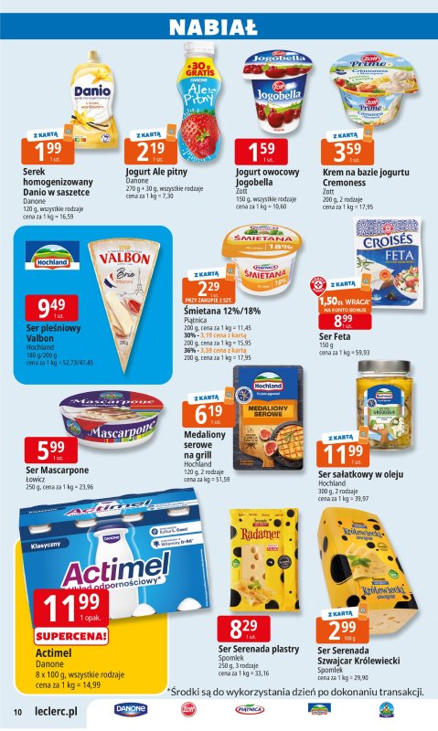 Leclerc - gazetka promocyjna Oferta E.Leclerc I Śródziemnomorskie smaki od poniedziałku 30.06 do poniedziałku 07.07 - strona 10