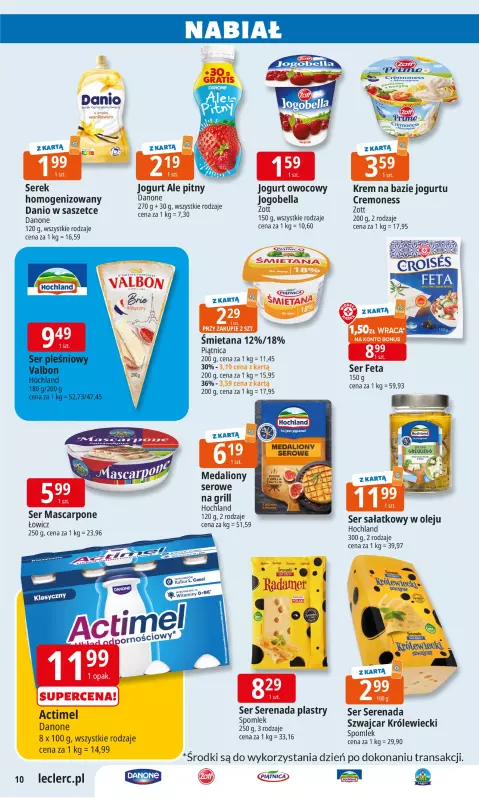 Leclerc - gazetka promocyjna Oferta E.Leclerc I Śródziemnomorskie smaki od poniedziałku 30.06 do poniedziałku 07.07 - strona 10