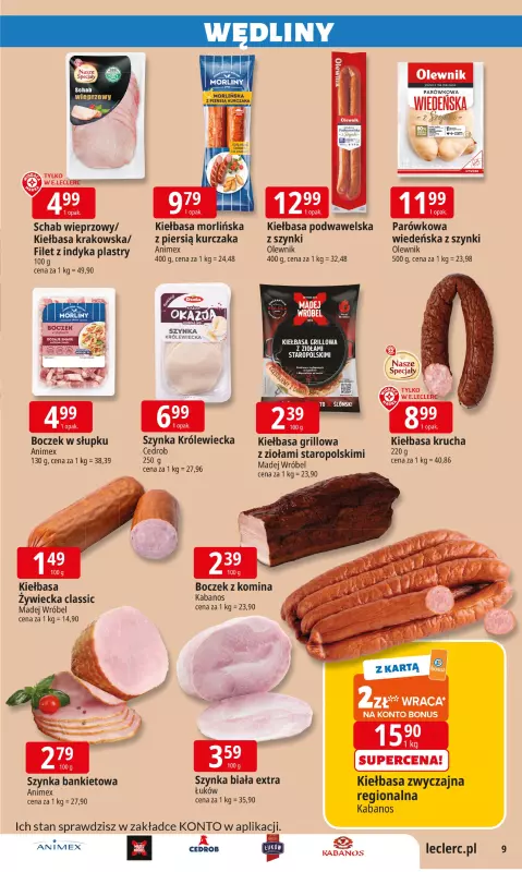 Leclerc - gazetka promocyjna Oferta E.Leclerc I Śródziemnomorskie smaki od poniedziałku 30.06 do poniedziałku 07.07 - strona 9