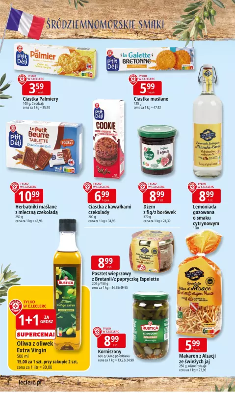 Leclerc - gazetka promocyjna Oferta E.Leclerc I Śródziemnomorskie smaki   - strona 2