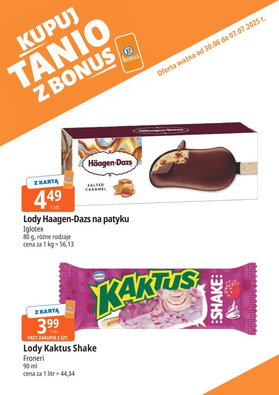 Leclerc - gazetka promocyjna Oferta E.Leclerc I Bonus skanujesz, kasę zyskujesz od poniedziałku 30.06 do poniedziałku 07.07 - strona 5