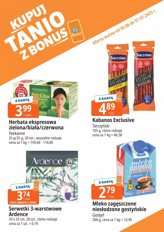 Leclerc - gazetka promocyjna Oferta E.Leclerc I Bonus skanujesz, kasę zyskujesz od poniedziałku 30.06 do poniedziałku 07.07 - strona 6