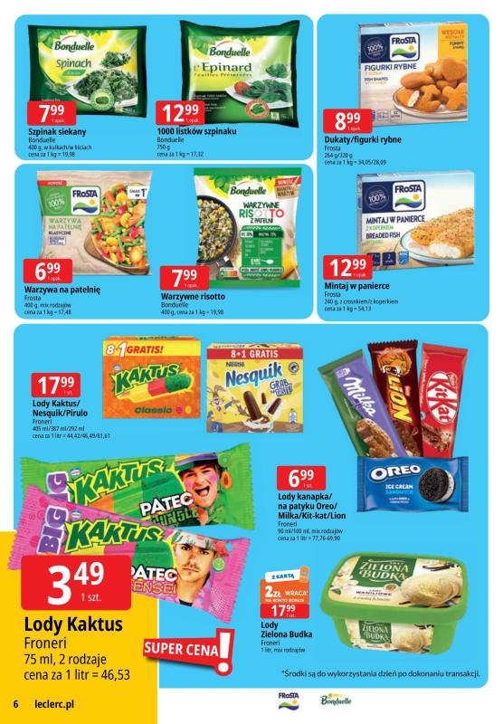 Leclerc - gazetka promocyjna Oferta E.Leclerc I Wybór w dobrej cenie od wtorku 01.07 do poniedziałku 07.07 - strona 6